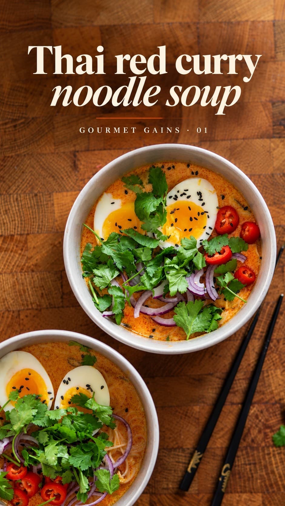 Thai Red Curry Noodle Soup — still from my video