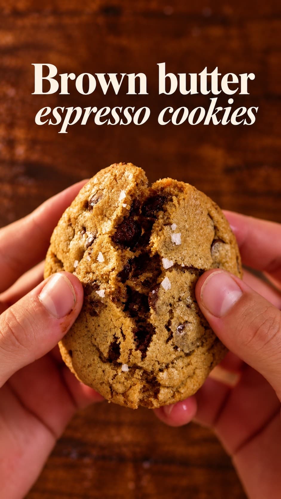 Brown Butter Espresso Chocolate Chip Cookies — still from my video